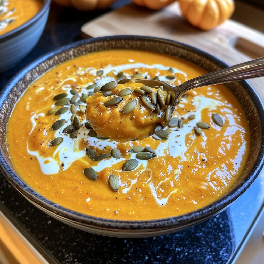 Kürbissuppe cremig vegan