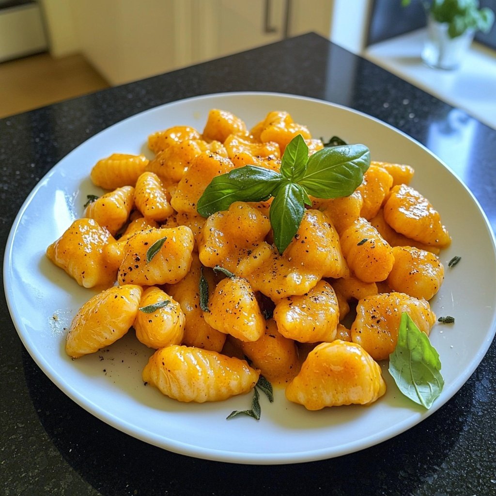 Gnocchi mit Kürbissauce