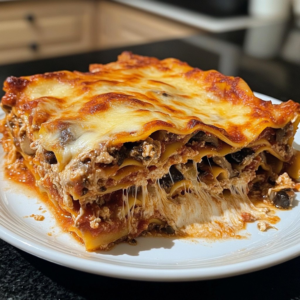 Lasagne mit Pilzen