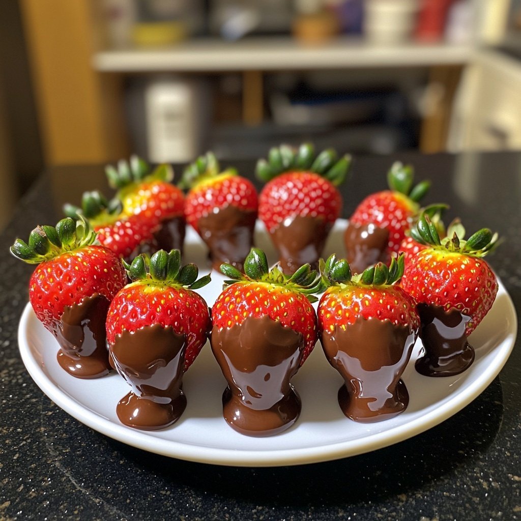 Erdbeeren mit Schokolade Rezept