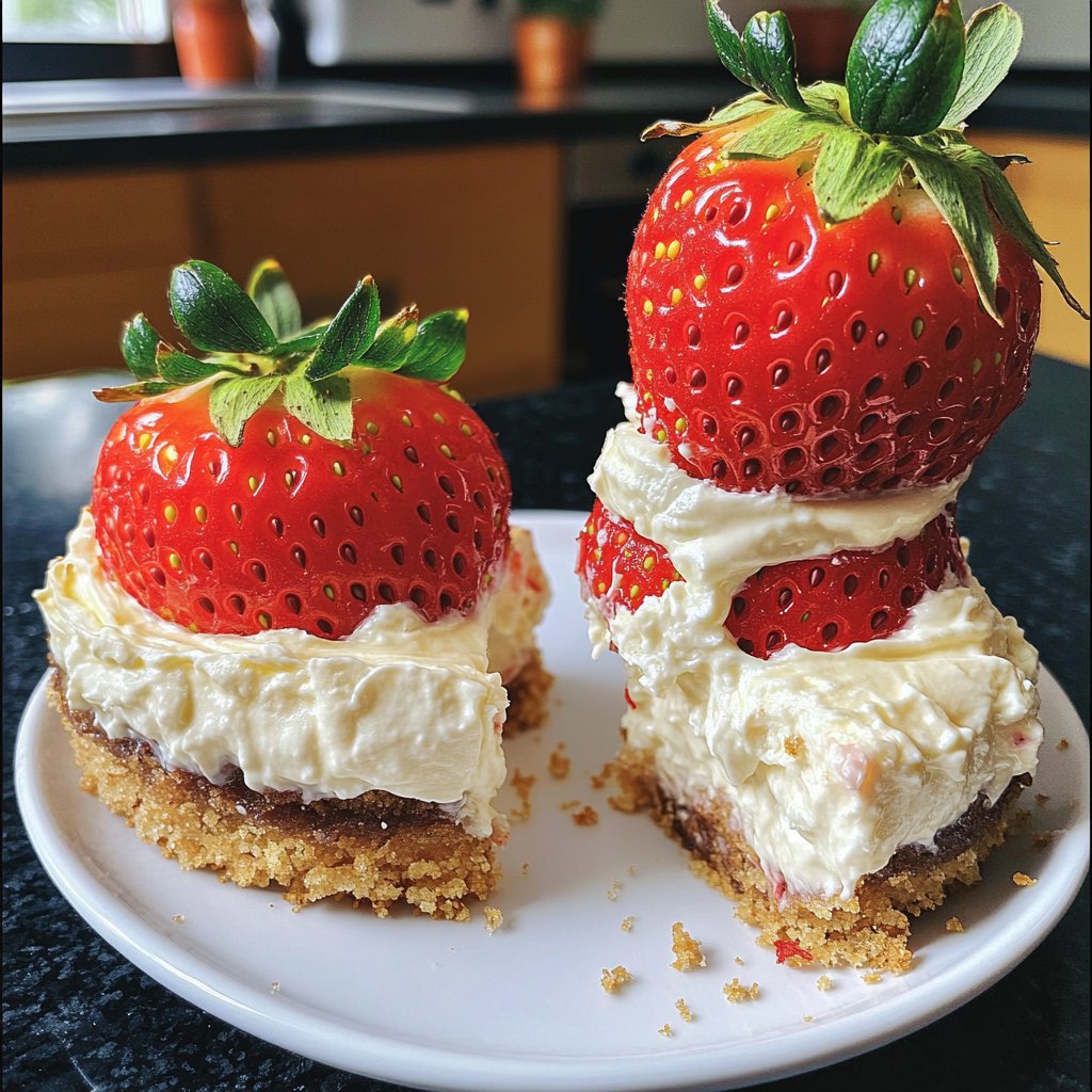 Gefüllte Erdbeeren mit Cheesecake