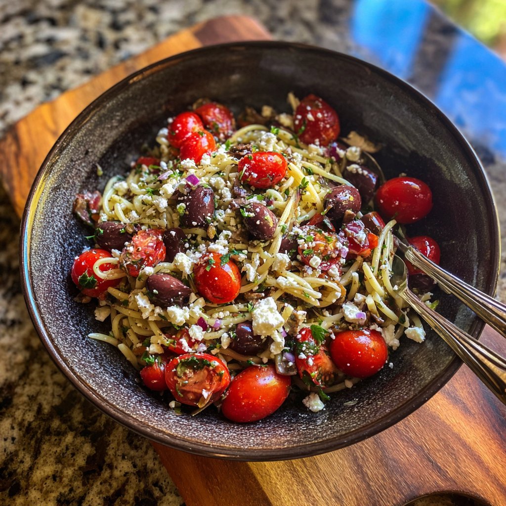 Mediterraner Nudelsalat Schnell