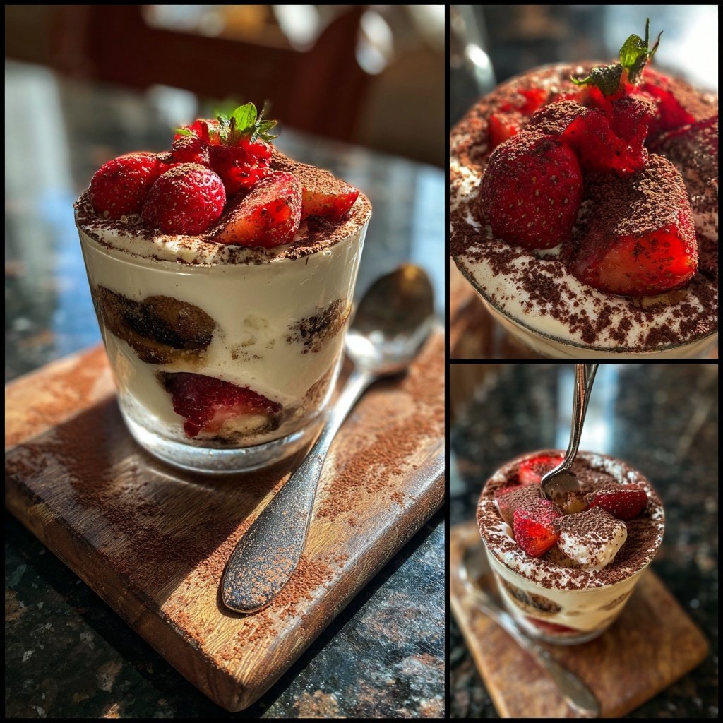 Erdbeer Tiramisu Im Glas