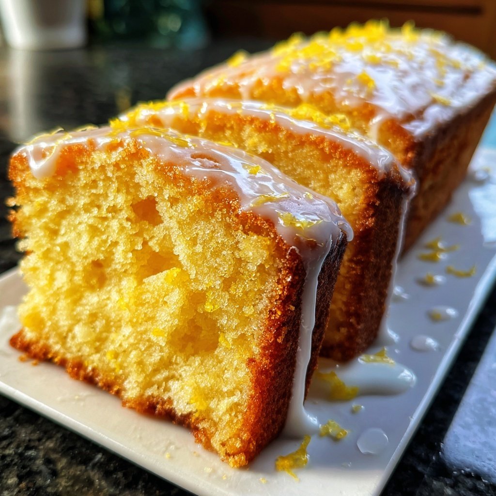 Zitronenkuchen mit Zitronencreme