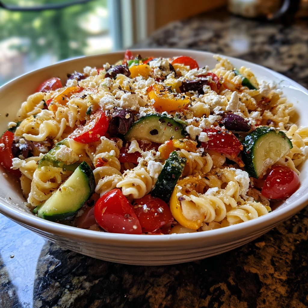 Mediterraner Nudelsalat Gesund