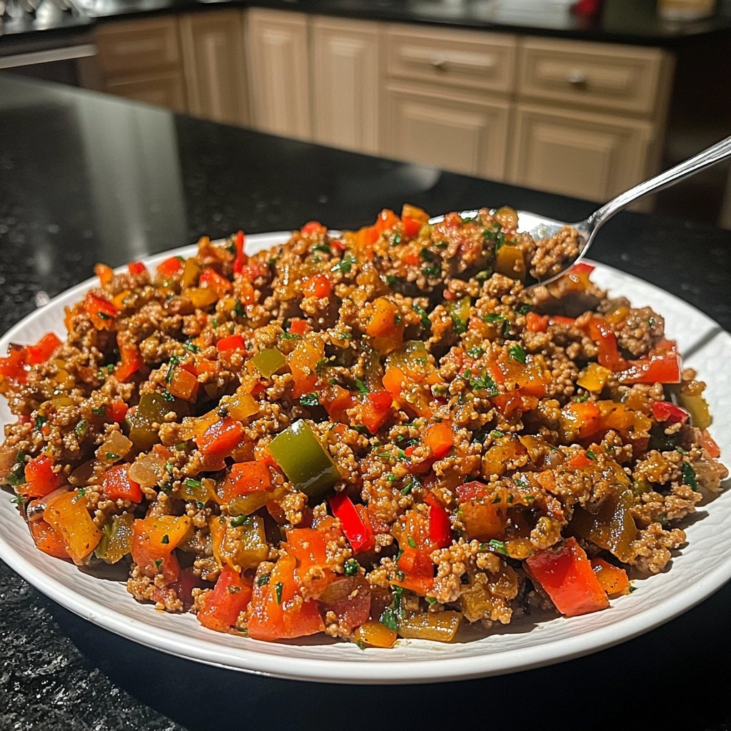 Hackfleisch Pfanne mediterran