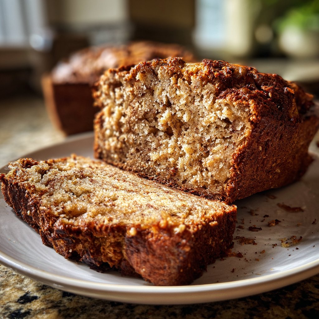 Bananenbrot mit Zimt und Apfel