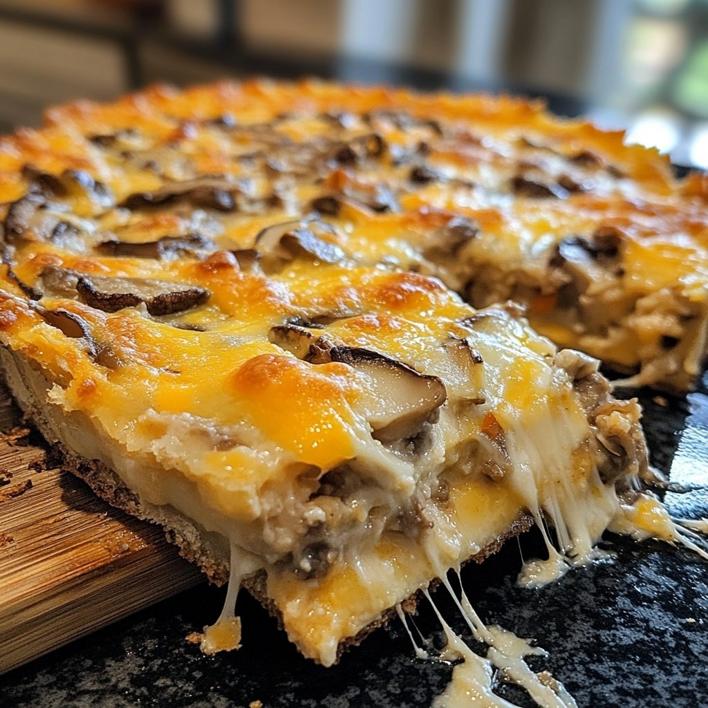 Kartoffelauflauf mit Pilzen