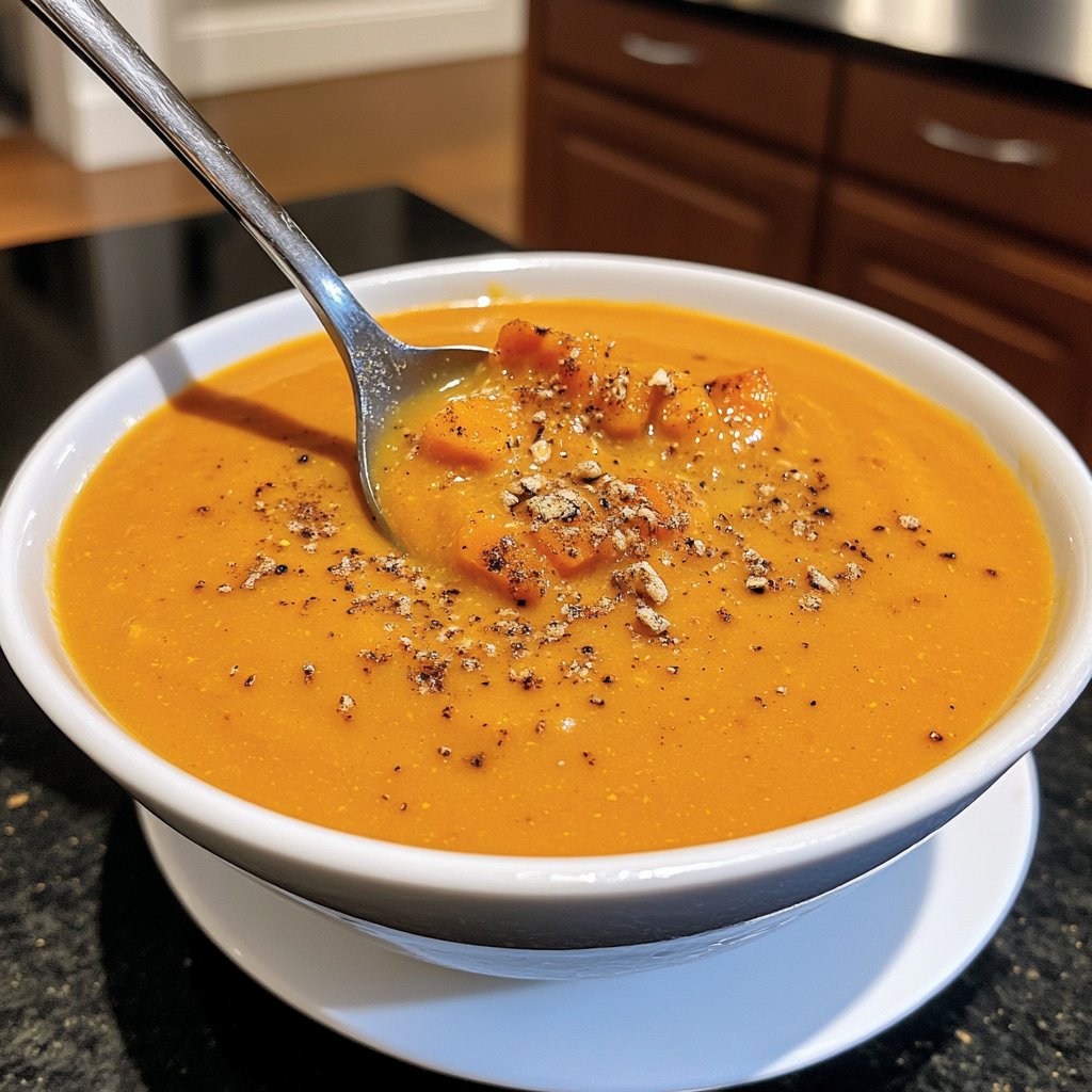 Kürbissuppe ohne Sahne