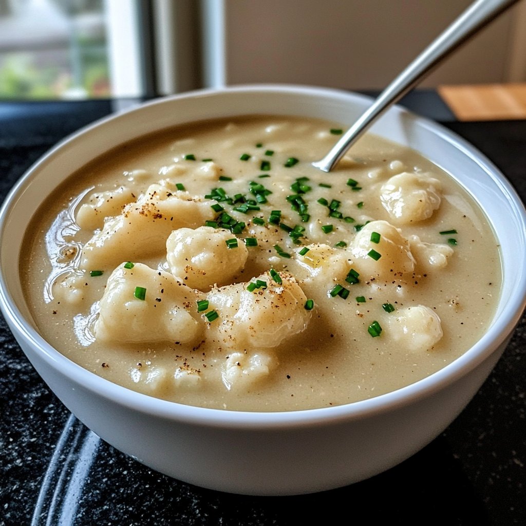 Blumenkohlsuppe als leichtes Abendessen