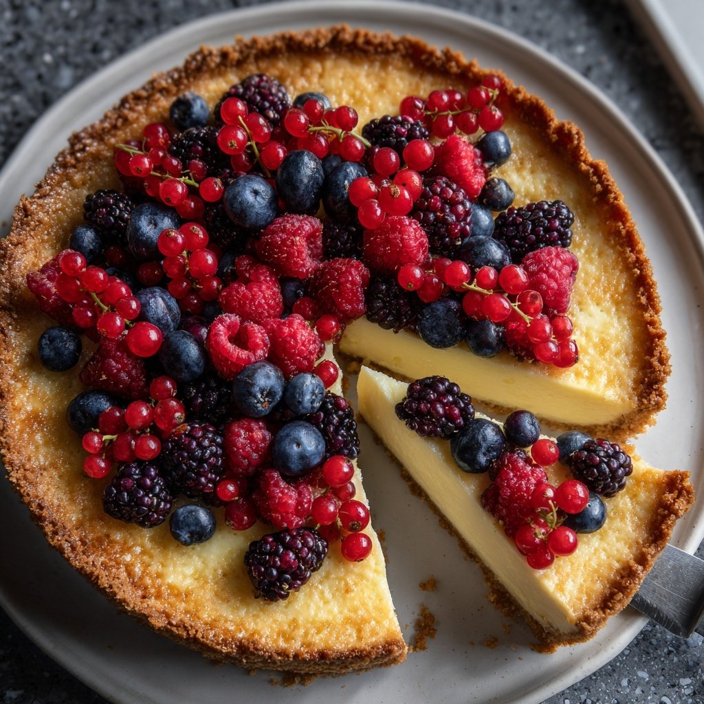 Käsekuchen mit Beeren